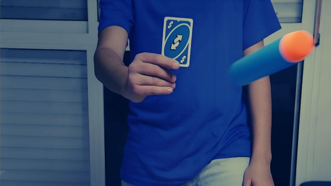 UNO Reverse Card Kapara backdrop