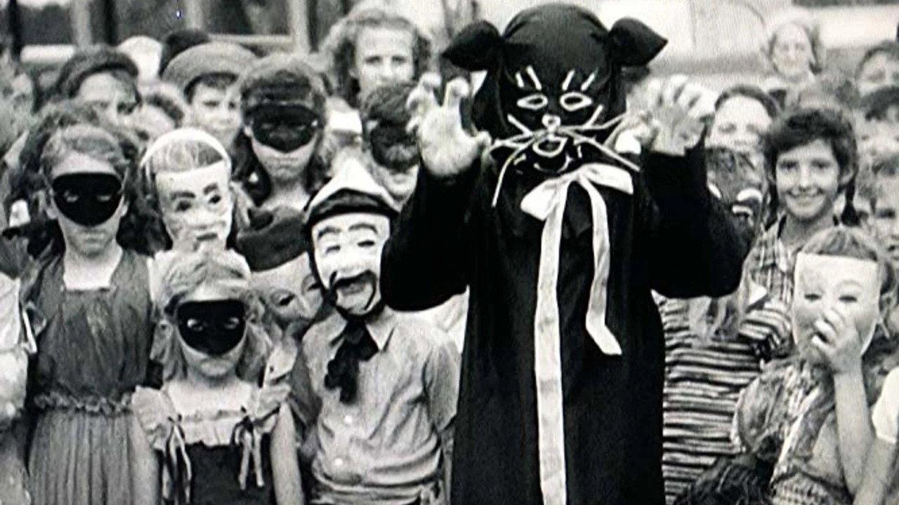 Black Cats and Broomsticks backdrop