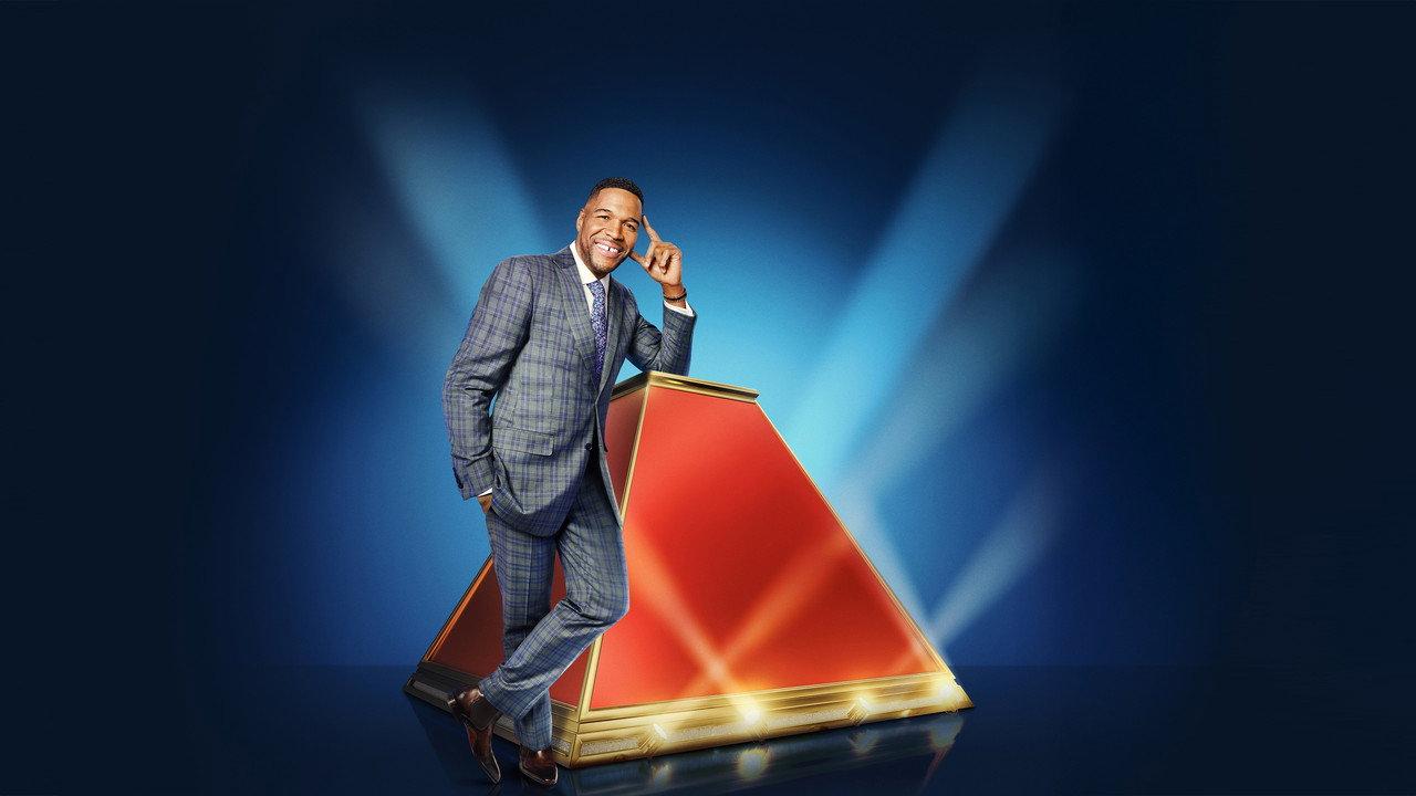 The $100,000 Pyramid backdrop
