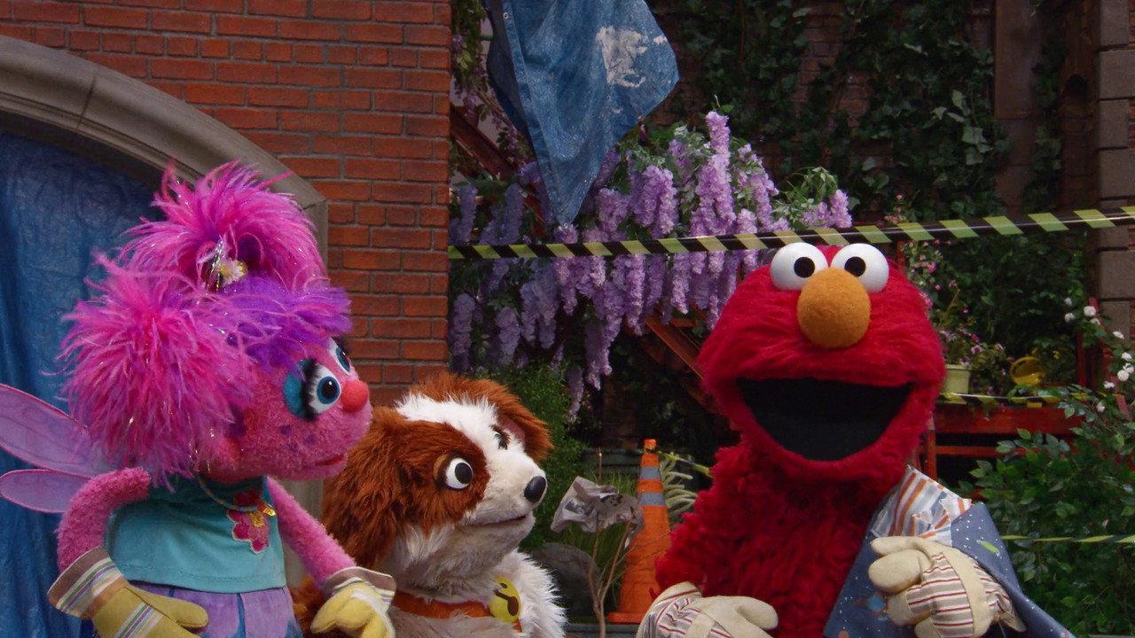 Storm on Sesame Street backdrop