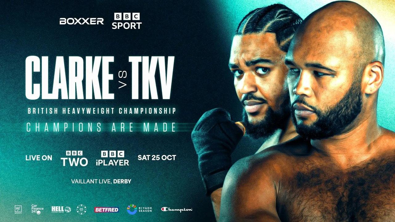 Frazer Clarke vs. Jeamie TKV backdrop