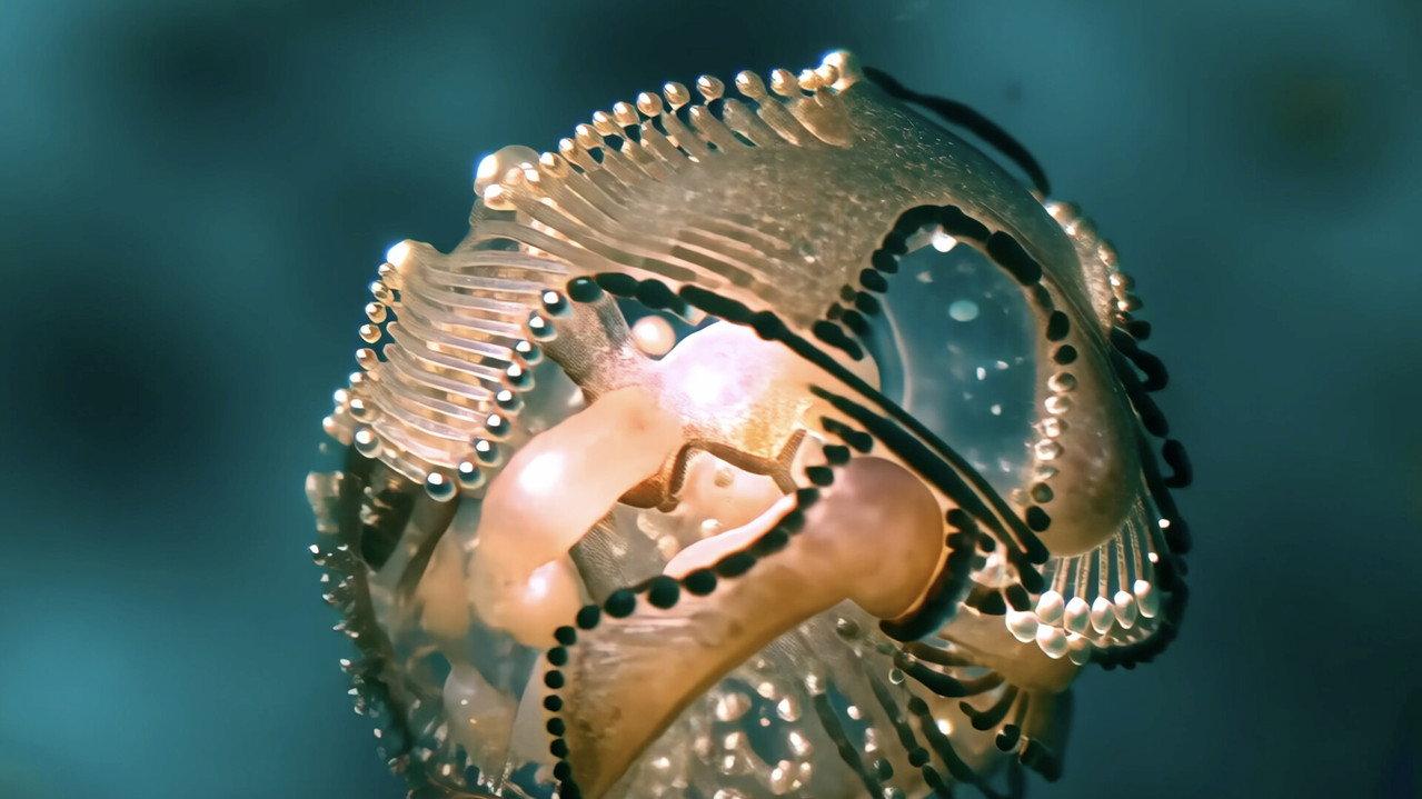 Radiolaria: A Symphony of Microcosmic Dream backdrop