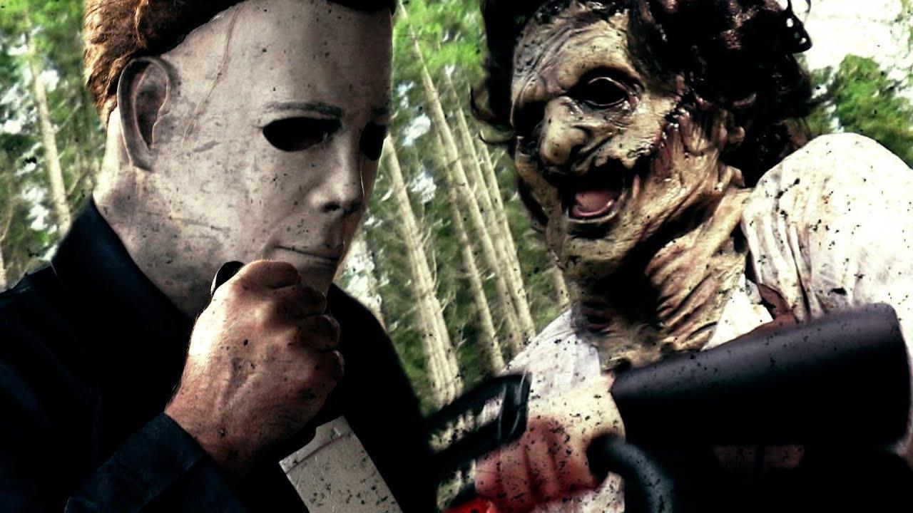 MICHAEL MYERS vs LEATHERFACE (Halloween vs Texas Chainsaw) Fan Film 2018 backdrop
