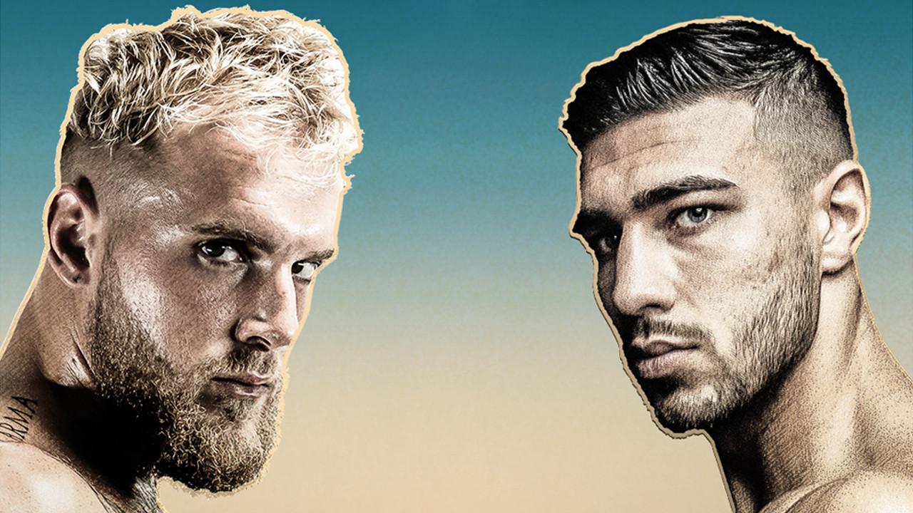 Jake Paul vs. Tommy Fury backdrop