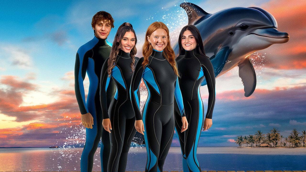Dolphin Summer backdrop