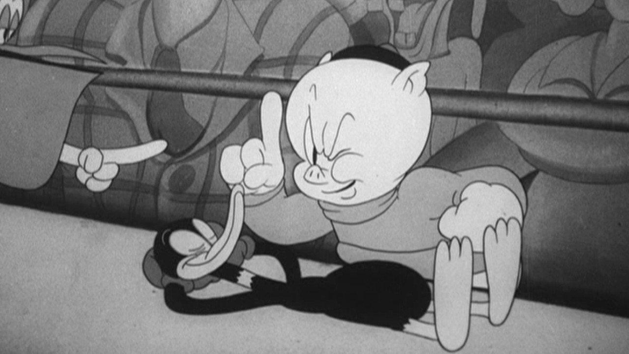 Porky & Daffy backdrop