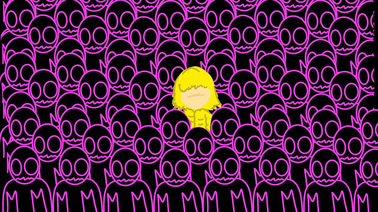 Pink Robots backdrop