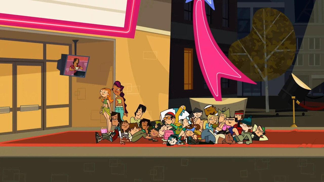 Celebrity Manhunt's Total Drama Action Reunion Special backdrop