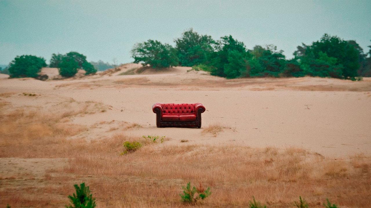 De natuur bestaat niet backdrop