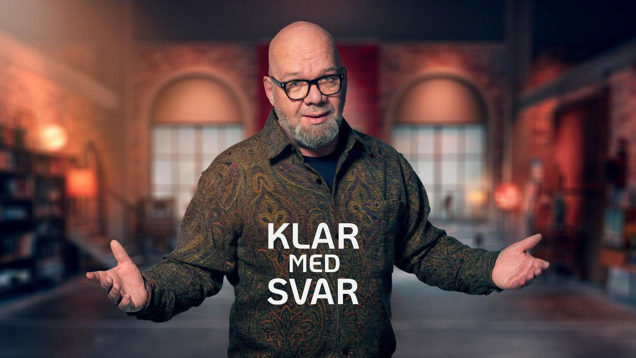 Klar med svar backdrop