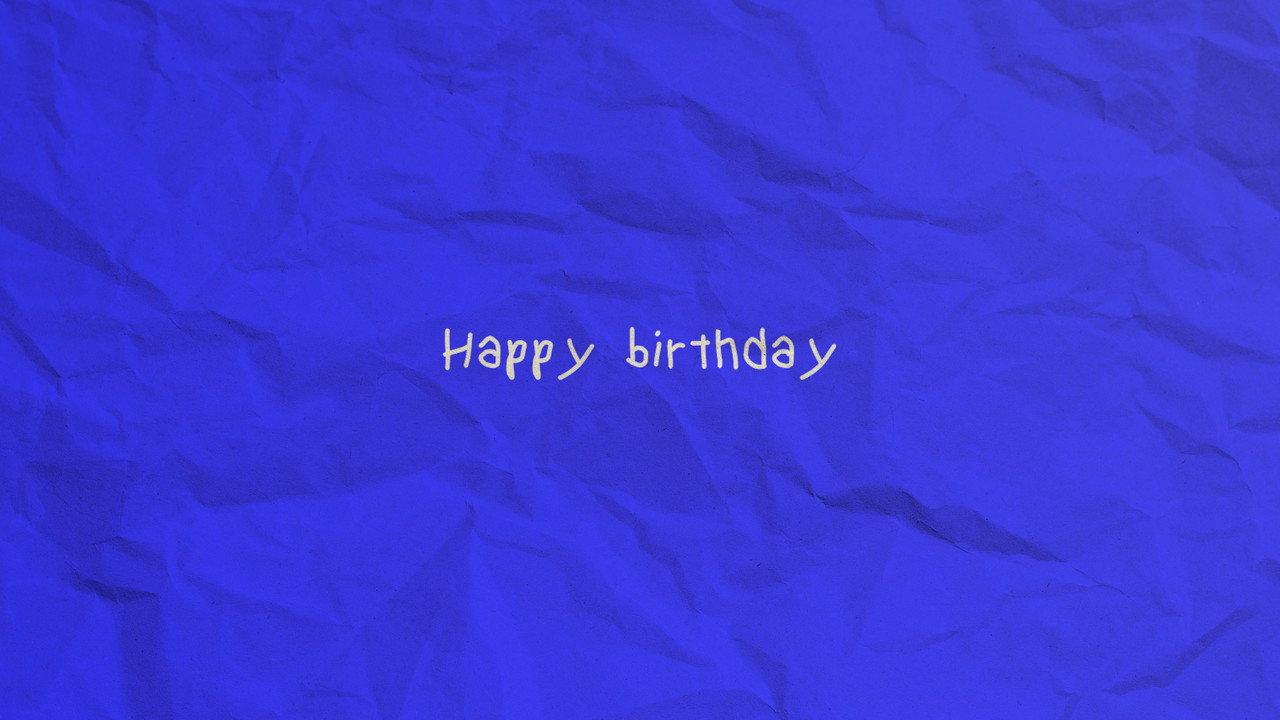 Happy birthday backdrop