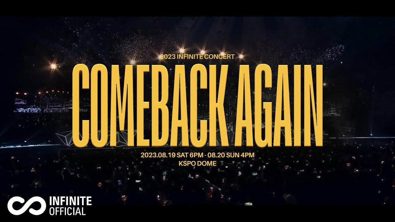 INFINITE CONCERT 'COMEBACK AGAIN' backdrop