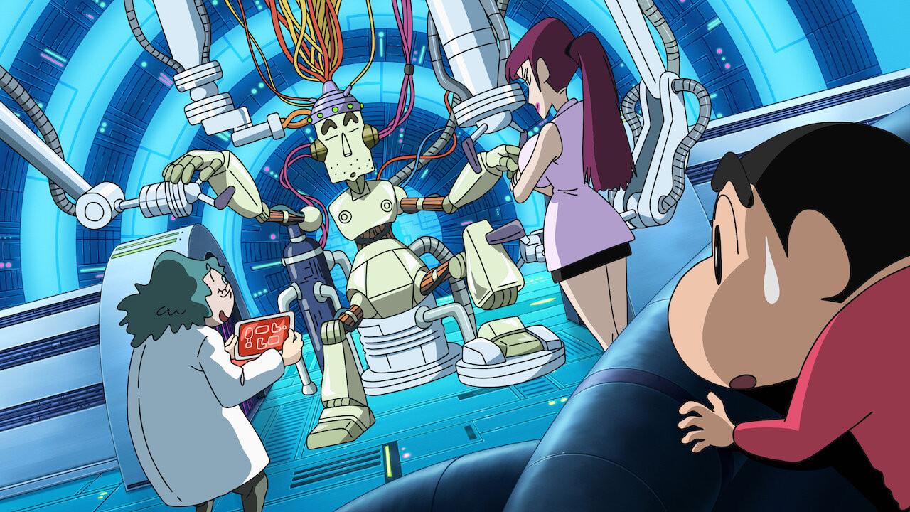 Crayon Shin-chan: Intense Battle! Robo Dad Strikes Back backdrop