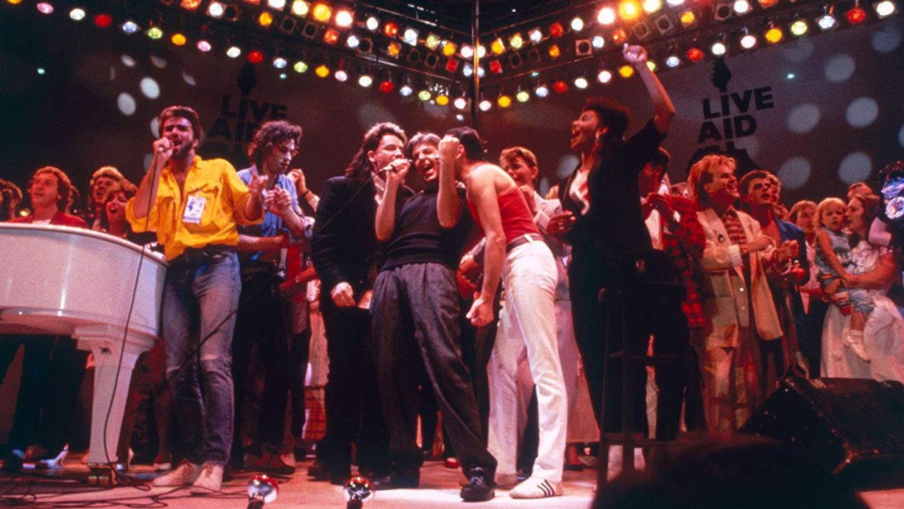 Live Aid backdrop