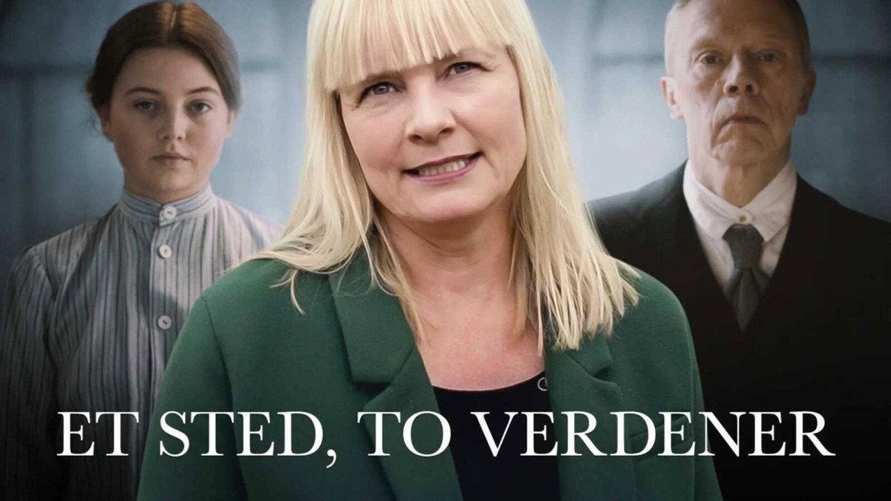 Et sted, to verdener backdrop