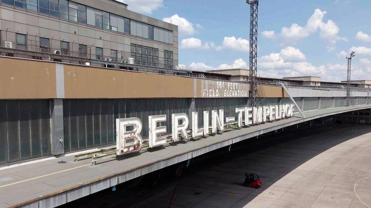 Berlin Tempelhof Airport - Gateway to Freedom backdrop