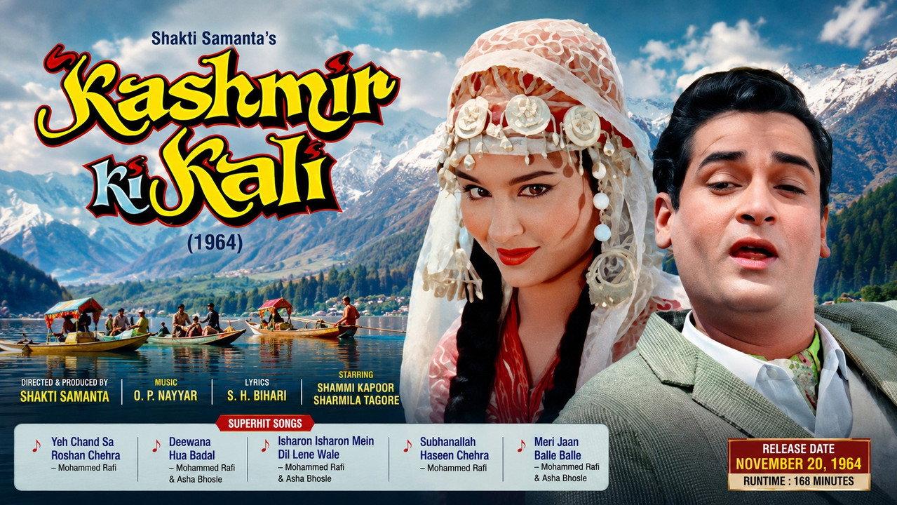 Kashmir Ki Kali backdrop