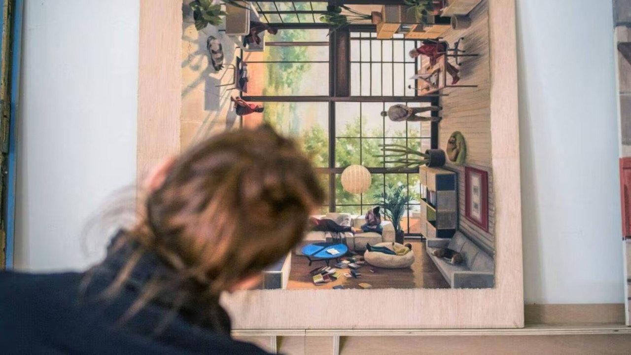 Illusion d'optique, illusions artistiques backdrop