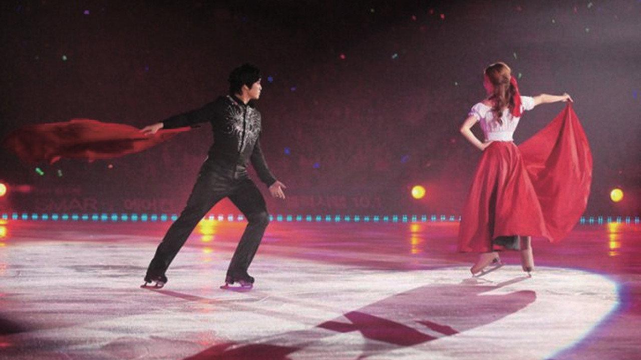 Kim Yuna's Kiss & Cry backdrop