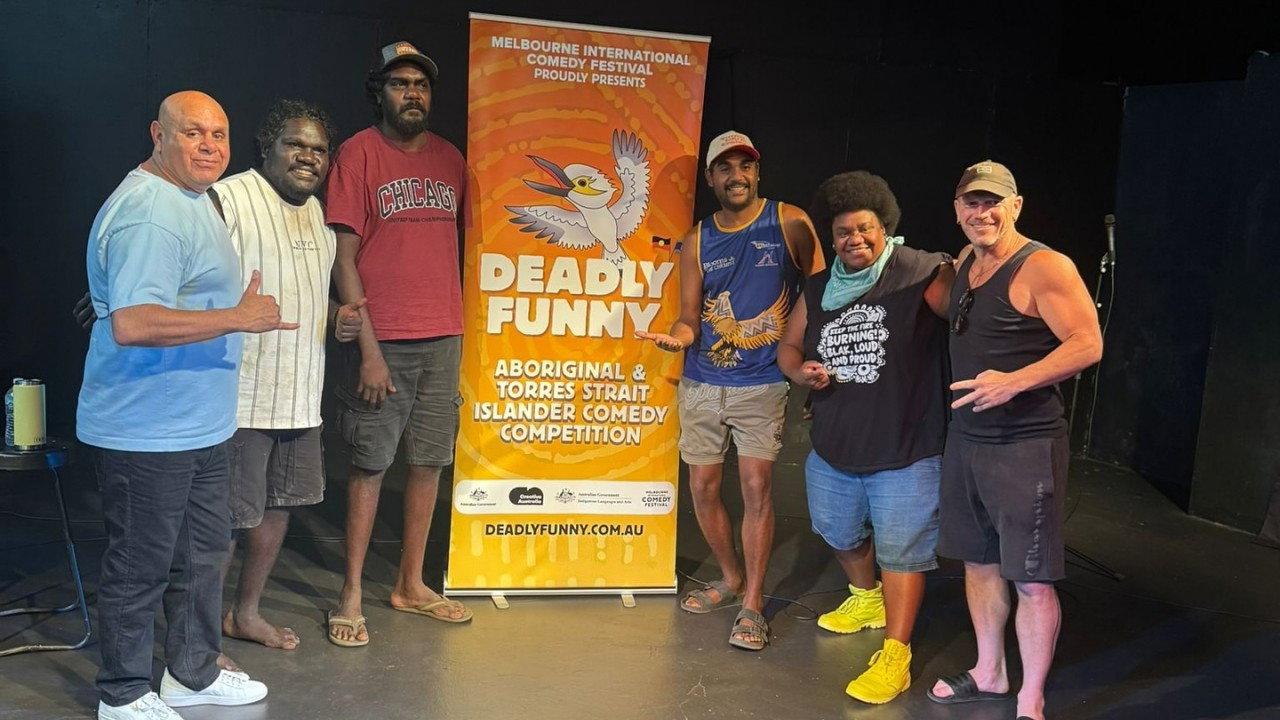 Deadly Funny backdrop