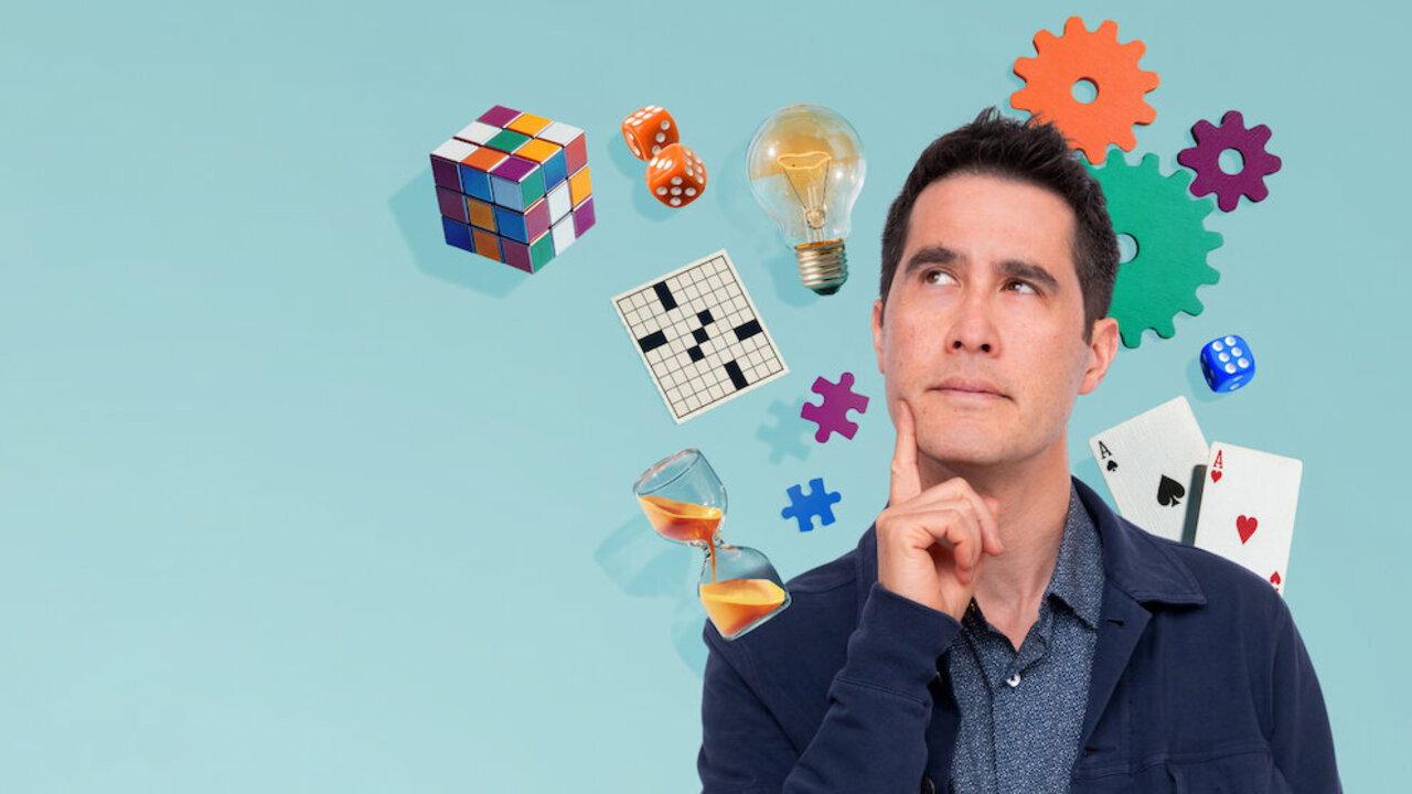 The Puzzle Room with David Kwong backdrop
