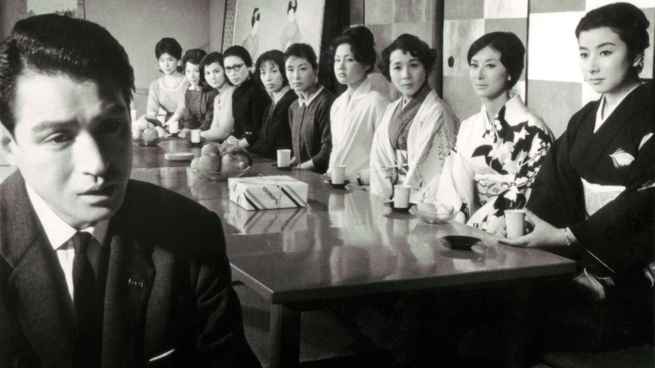 Ten Women in Black backdrop