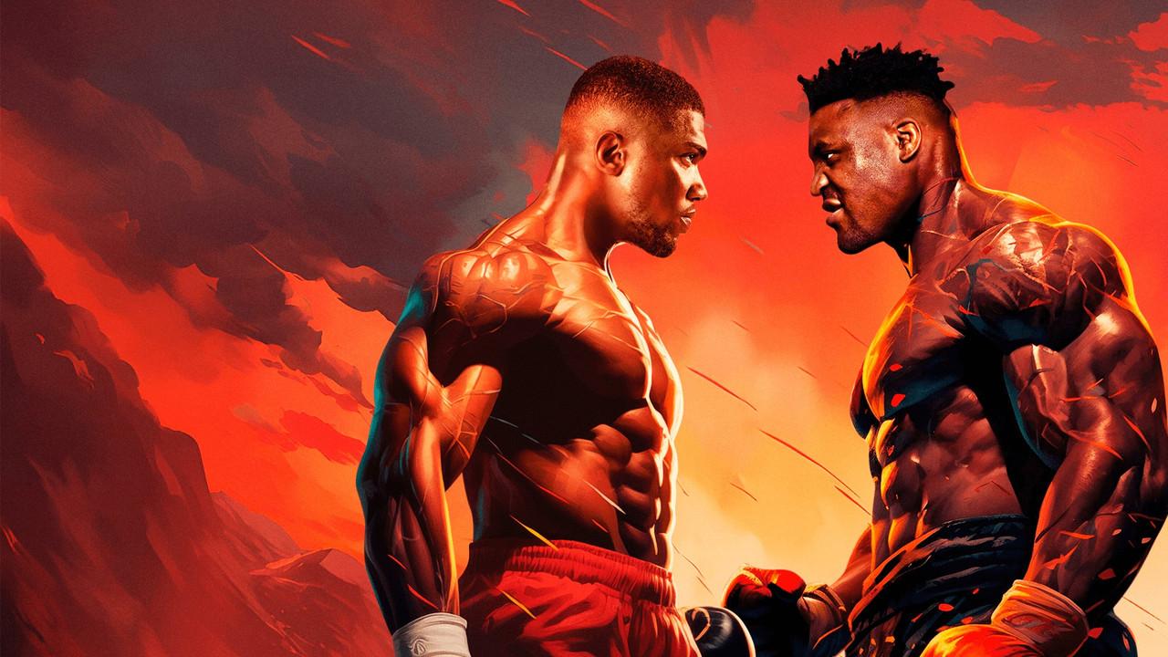 Anthony Joshua vs. Francis Ngannou backdrop