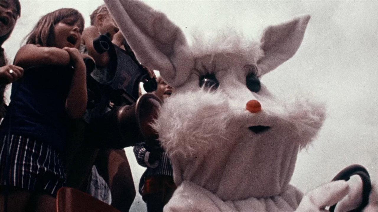 Santa and the Ice Cream Bunny backdrop
