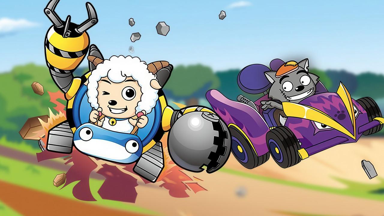 Pleasant Goat and Big Big Wolf: Happy Formula backdrop