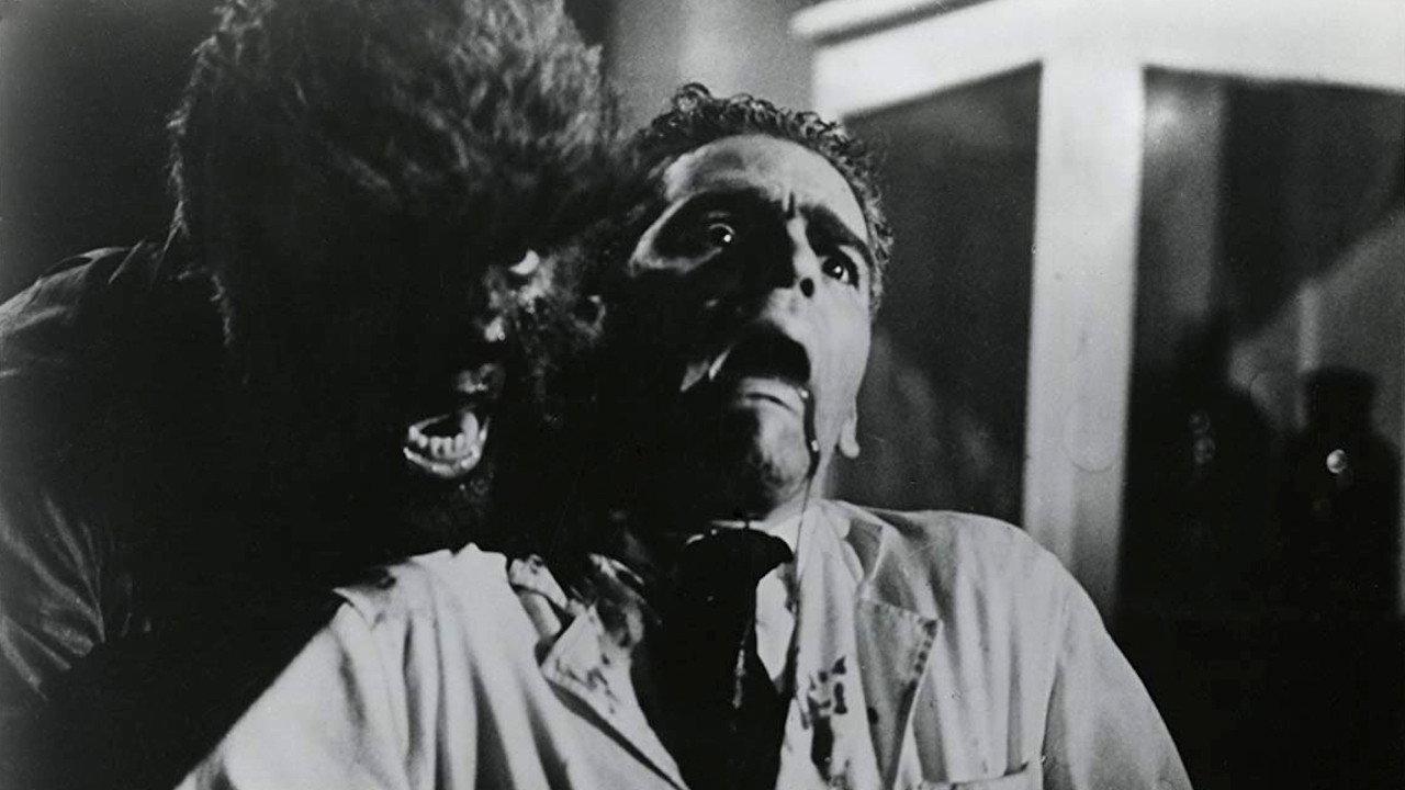 Face of the Screaming Werewolf backdrop