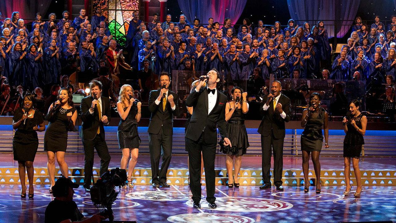 Carols in the Domain backdrop
