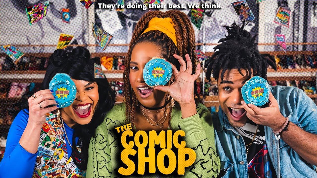The Comic Shop backdrop