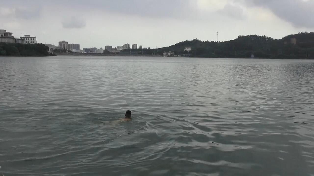 Floating Man backdrop