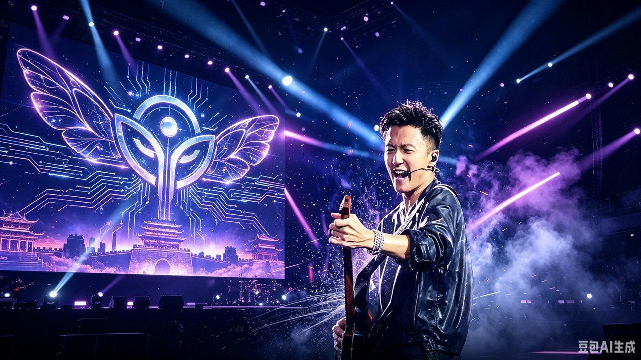 谢霆锋2026进化演唱会西安站 backdrop
