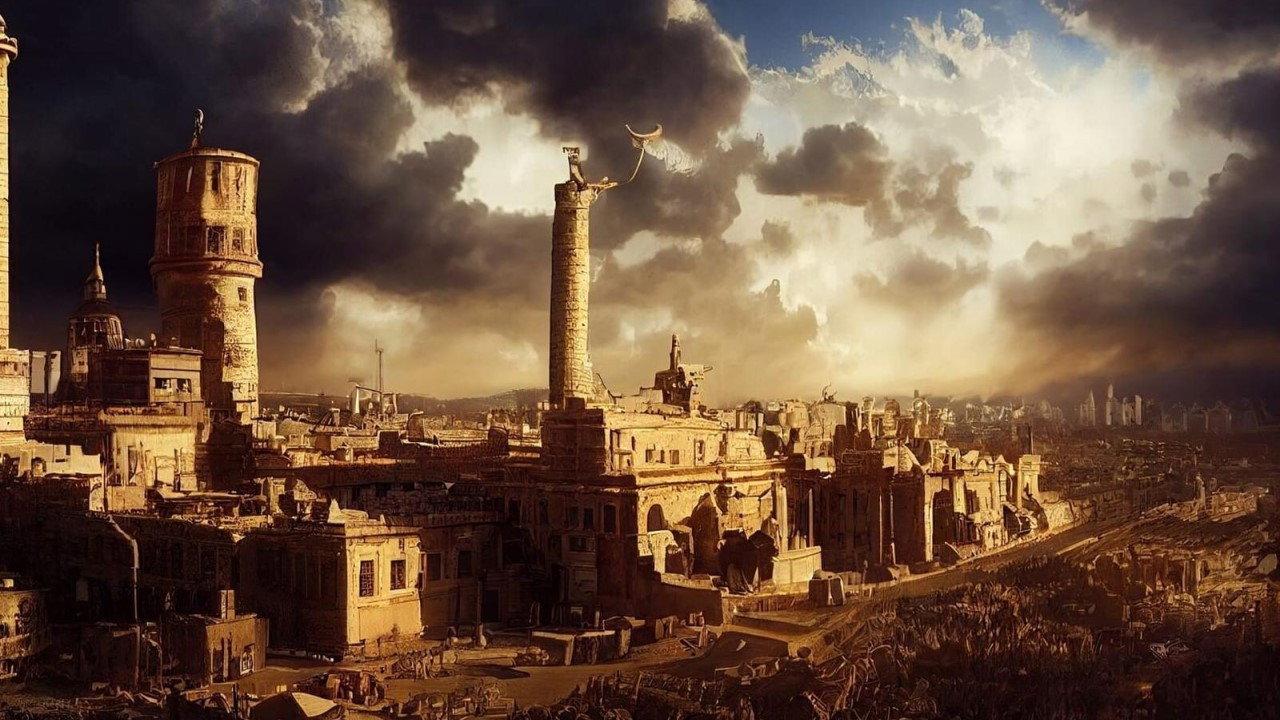 Babylone le mystère de la tour de Babel backdrop