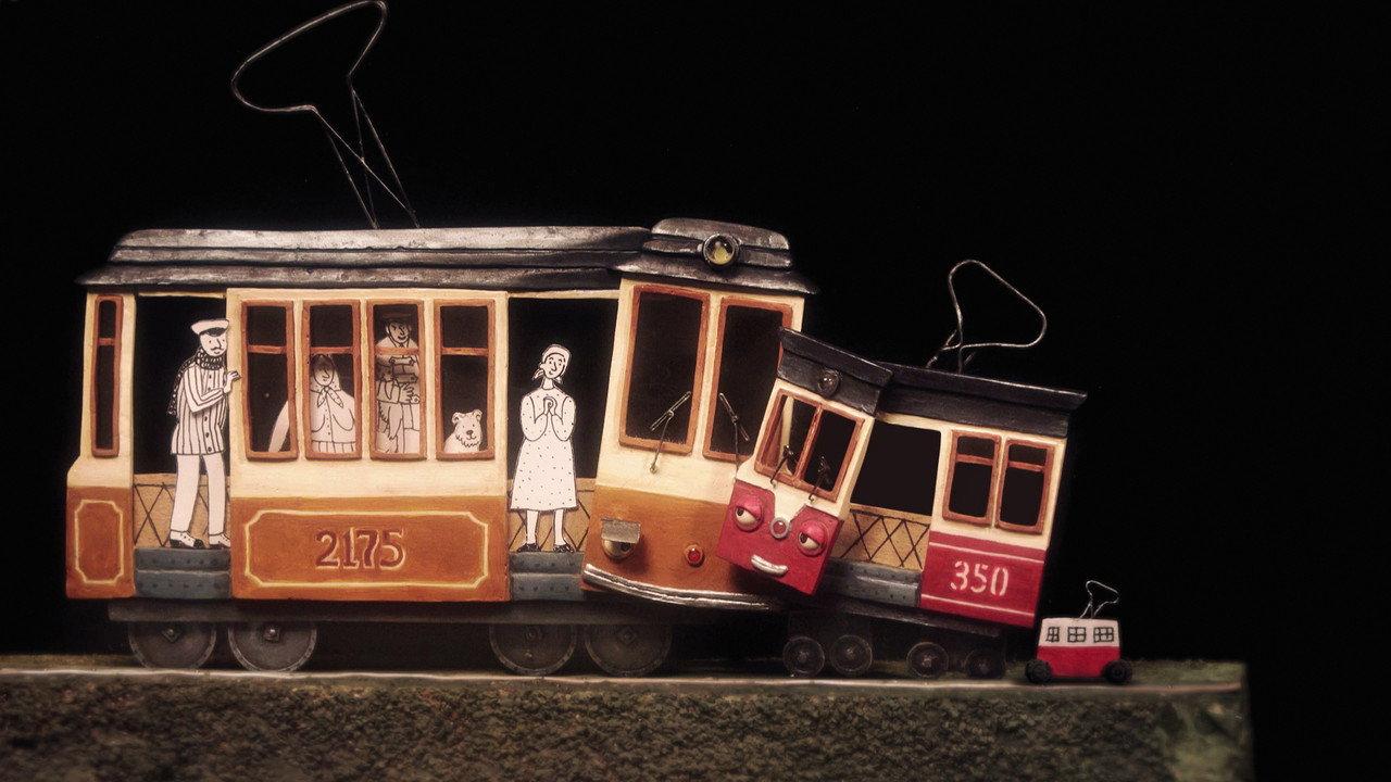 Two Trams backdrop