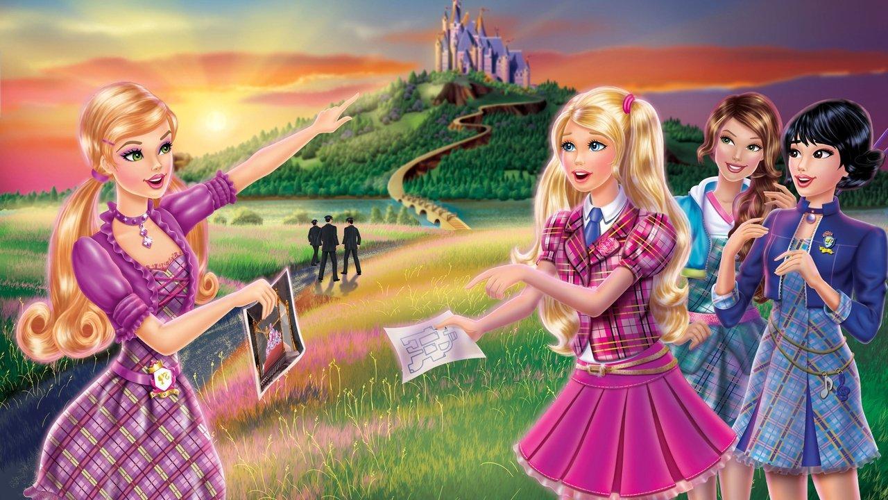 Barbie: Princess Charm School backdrop