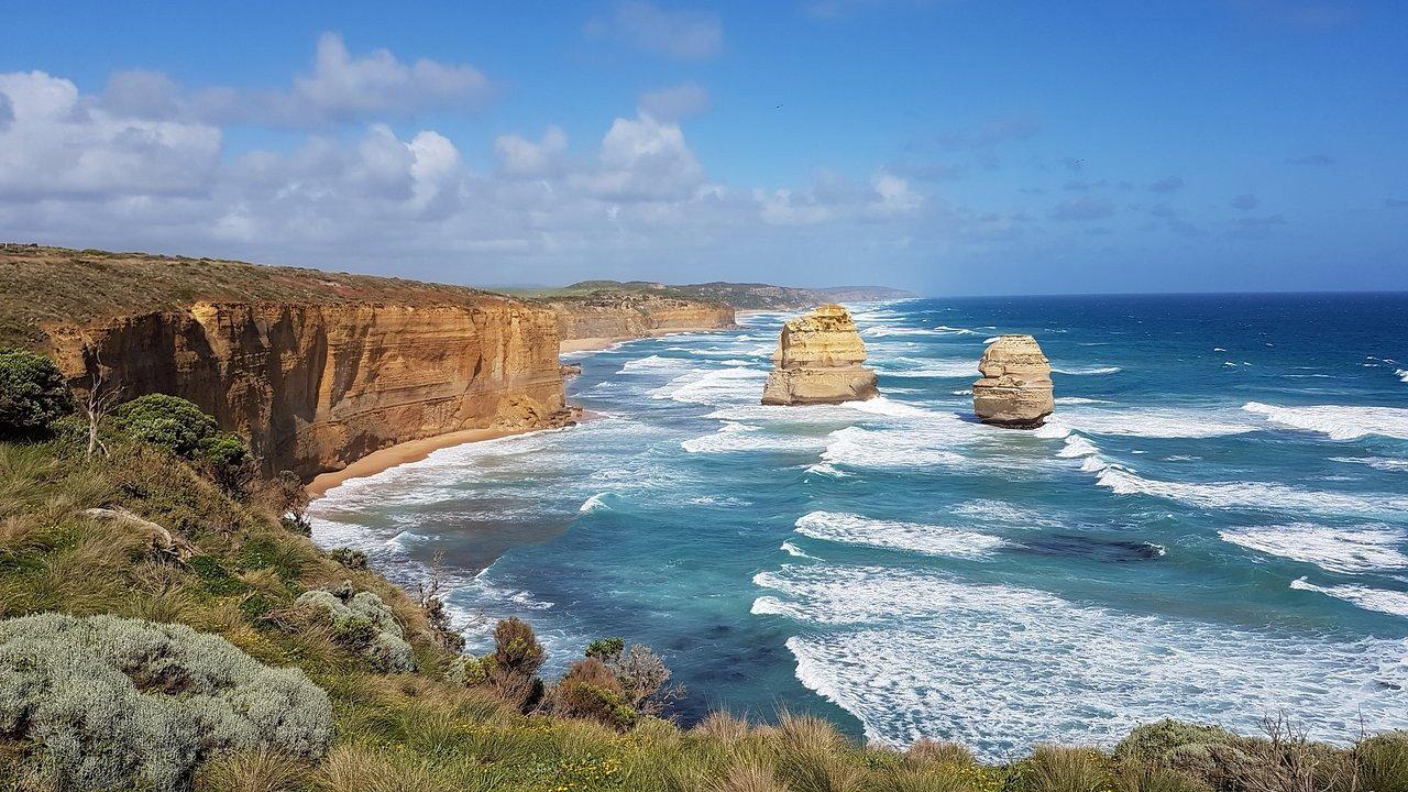 Australia's Great Ocean Road backdrop