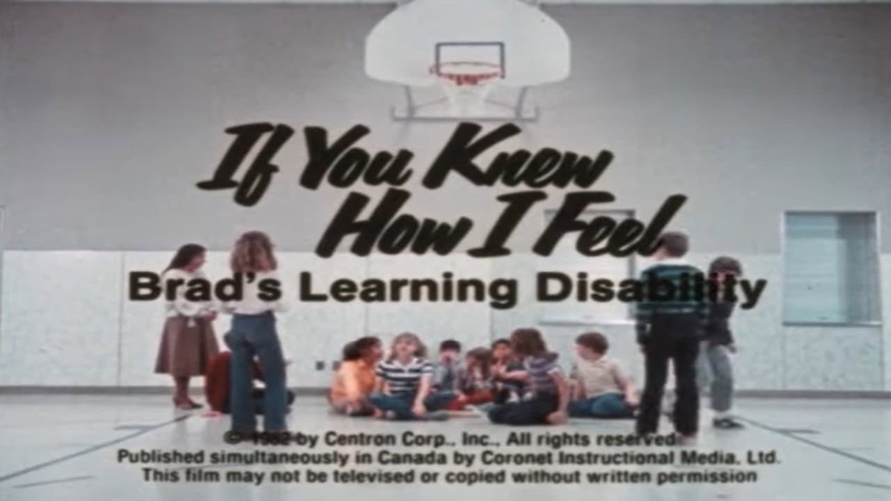 If You Knew How I Feel: Brad's Learning Disability backdrop
