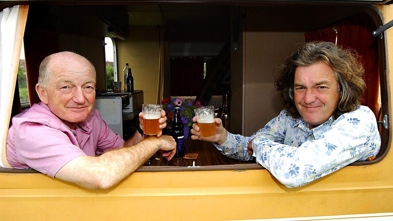 Oz and James Drink to Britain backdrop