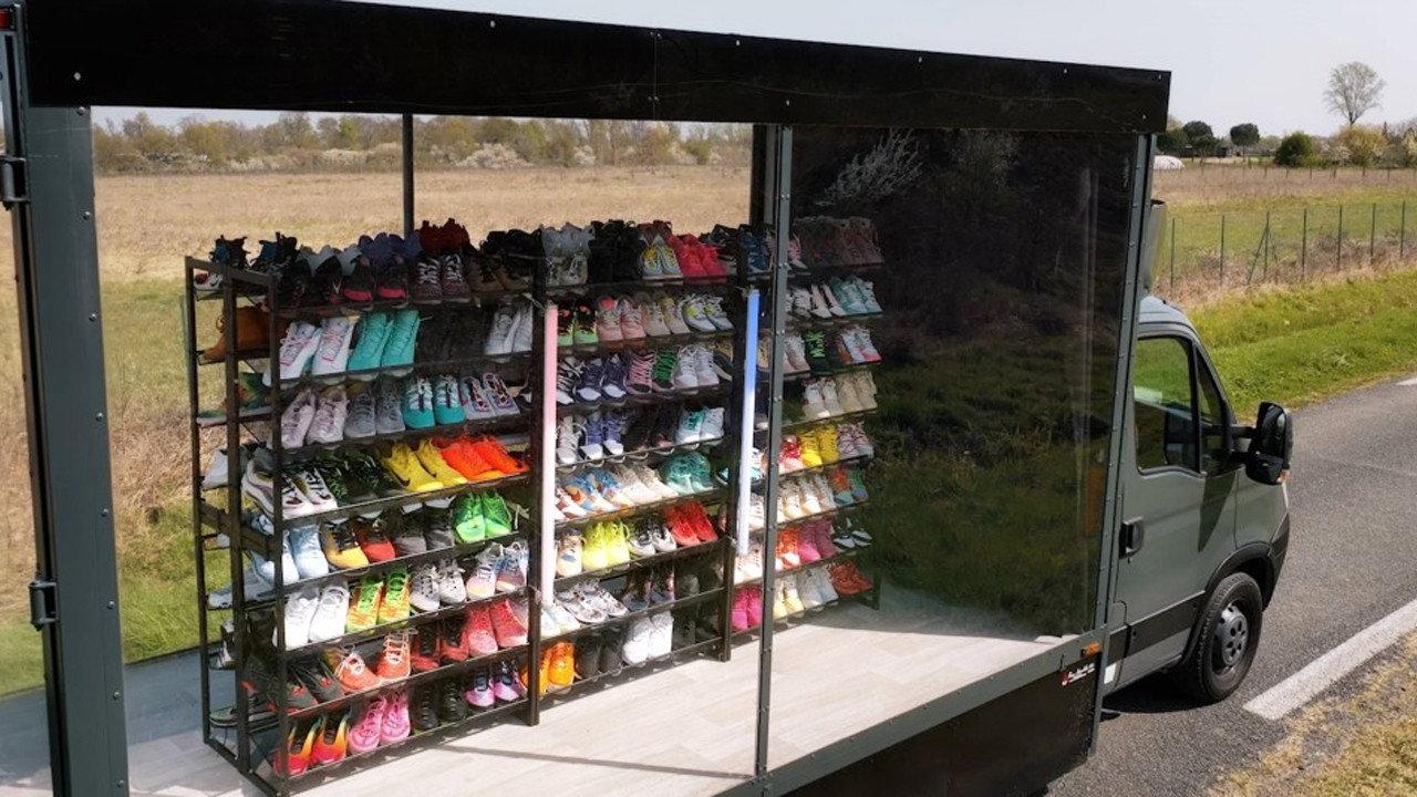 Sneakers backdrop