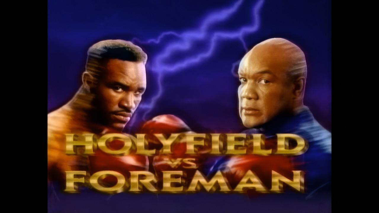 Evander Holyfield vs. George Foreman backdrop