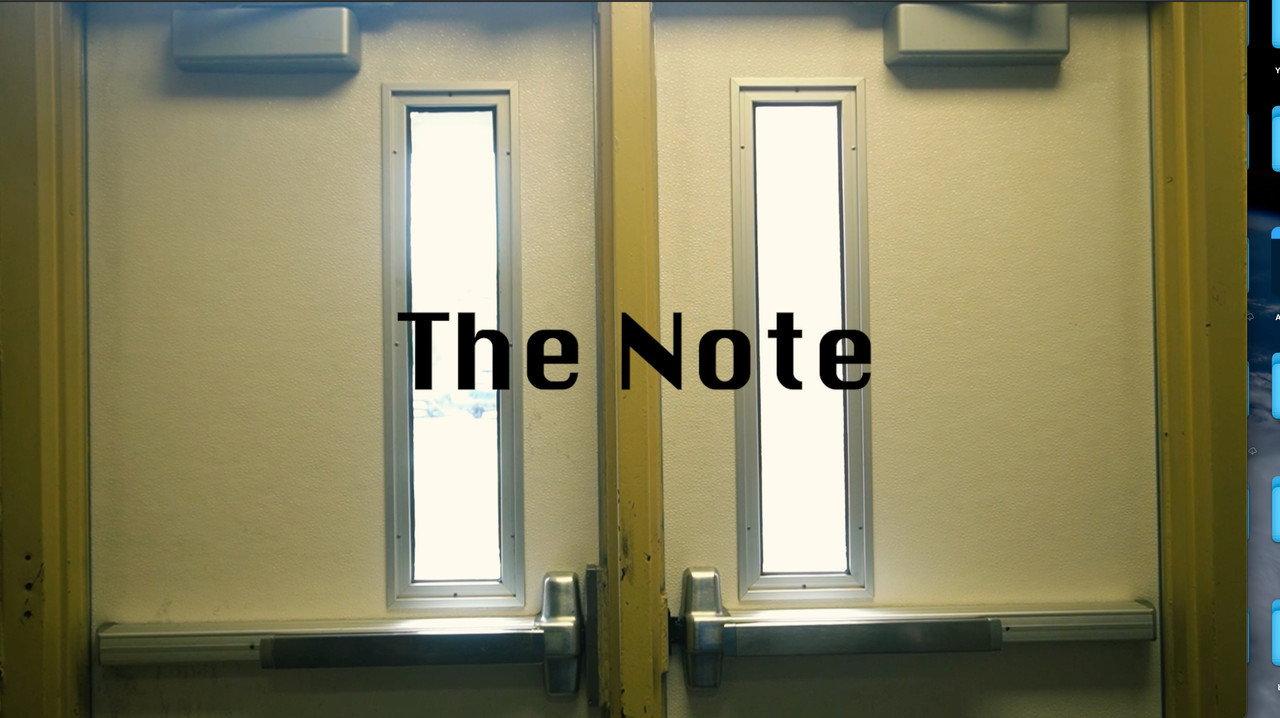 The Note backdrop