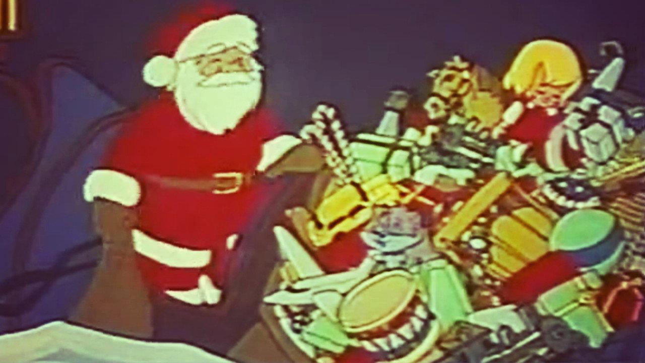 Story of the Christmas Toys backdrop