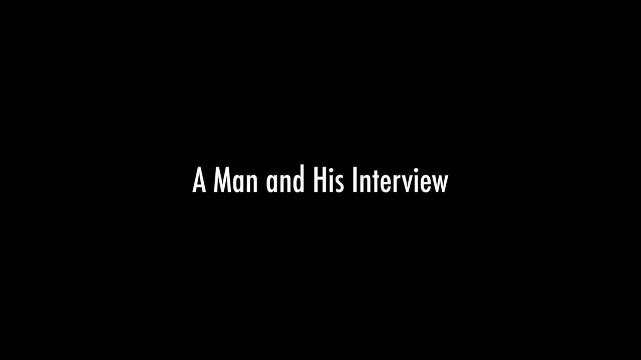 A Man and His Interview backdrop