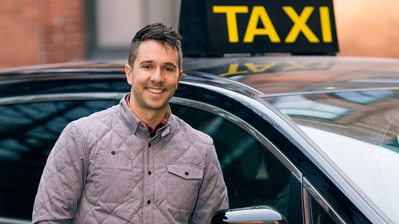 Taxi payant backdrop