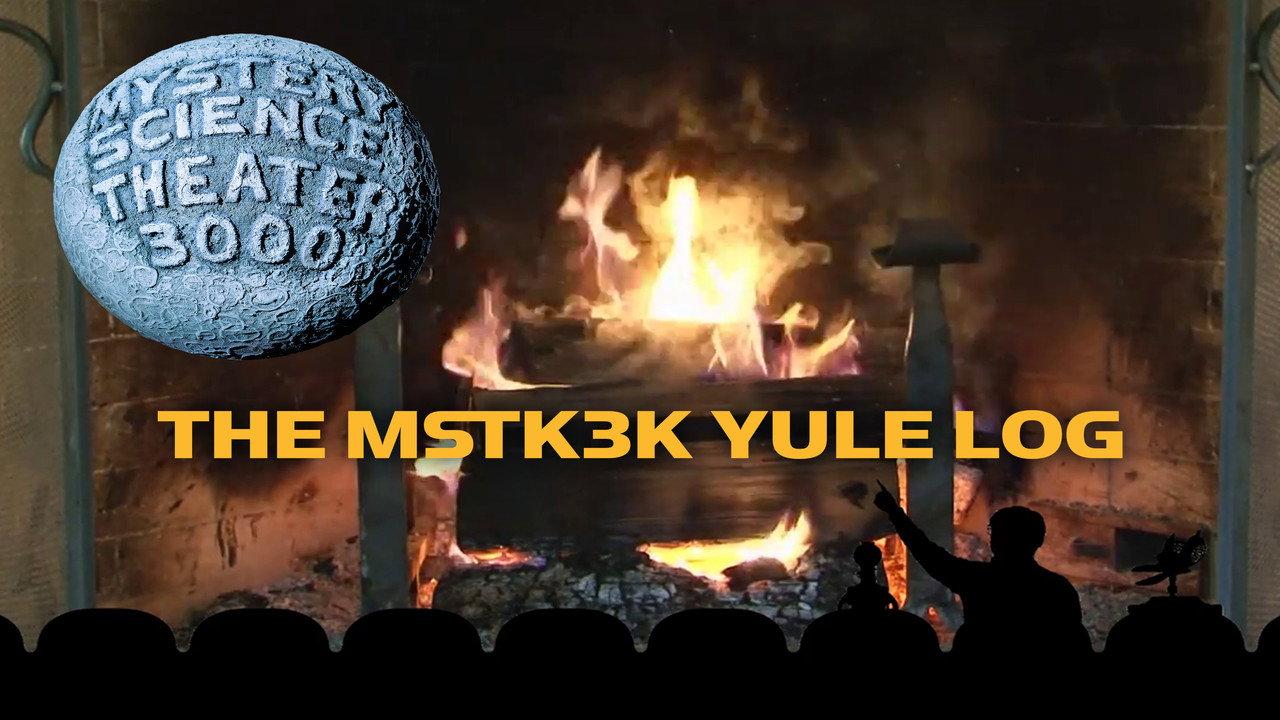The MST3K Yule Log backdrop