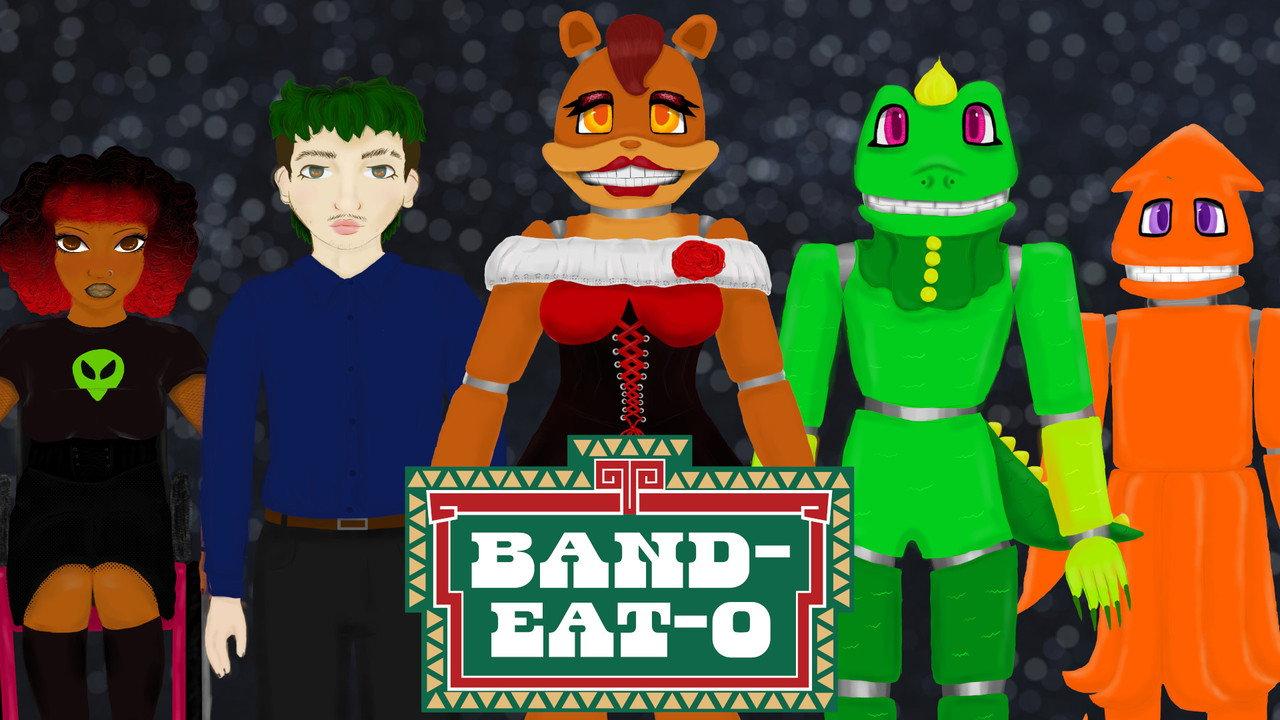 Band-Eat-O backdrop