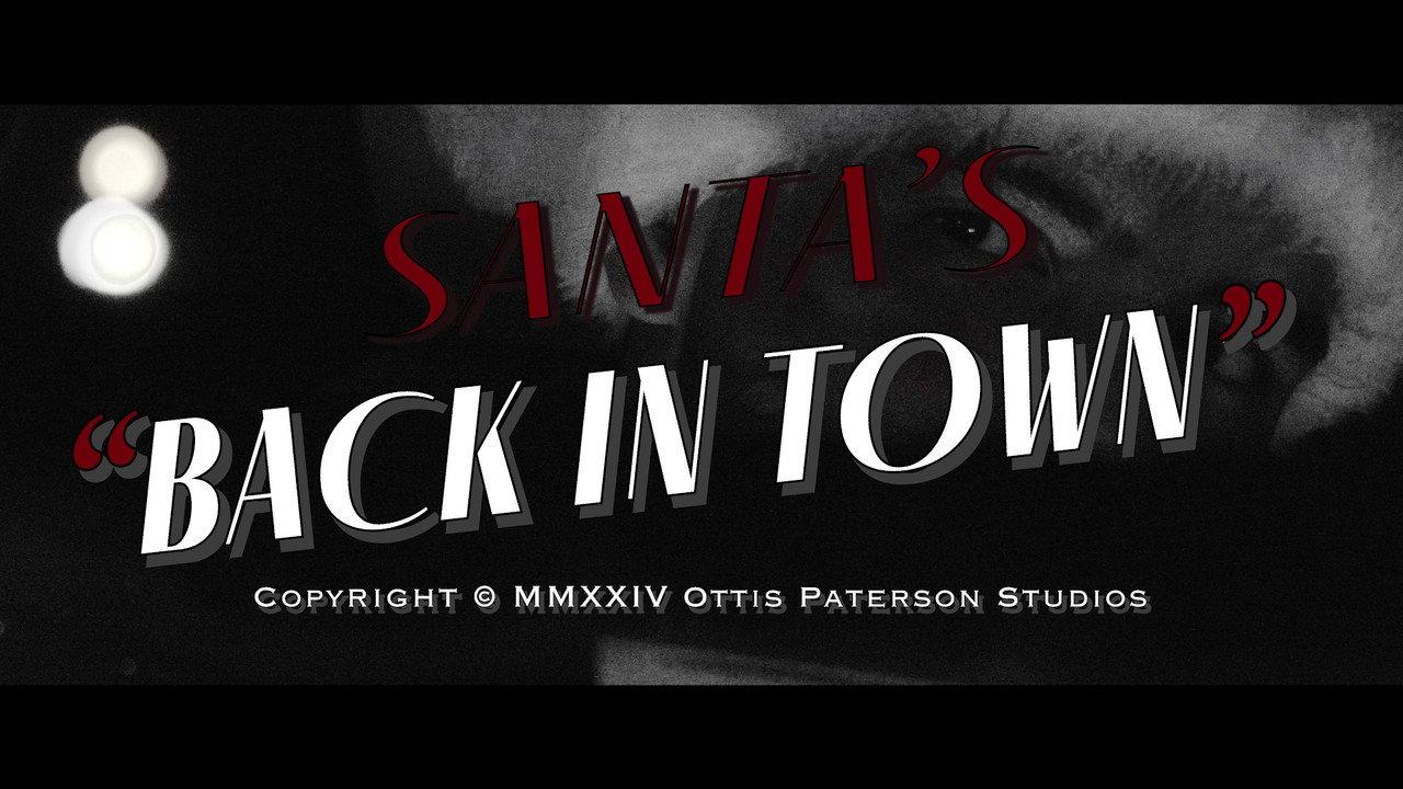 Santa's Back in Town backdrop