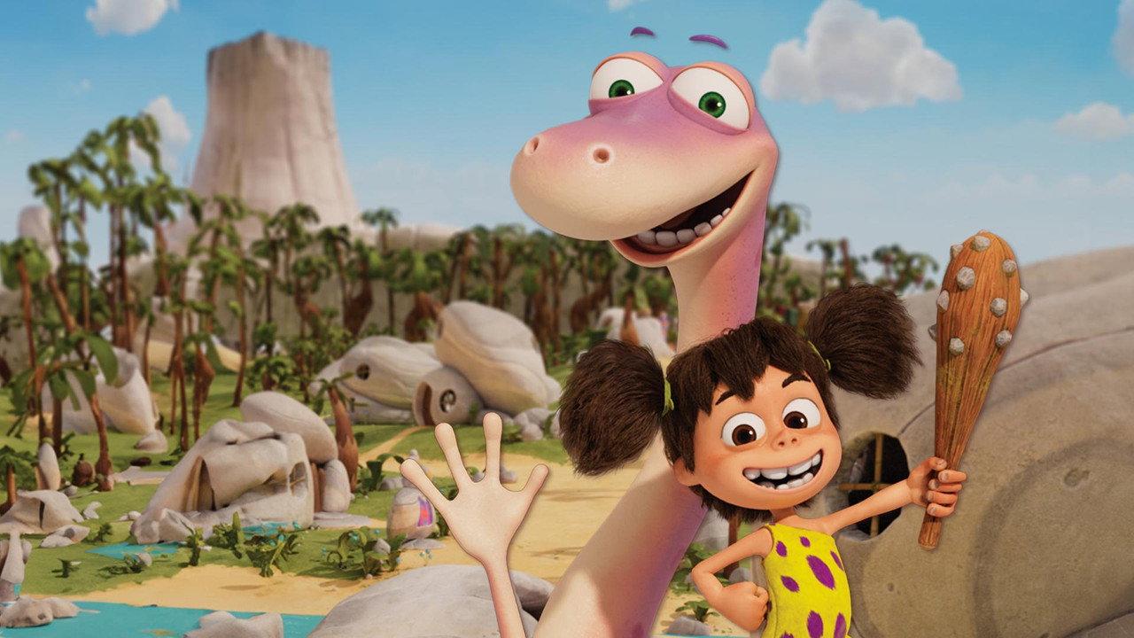 Dinomite and Lucy backdrop